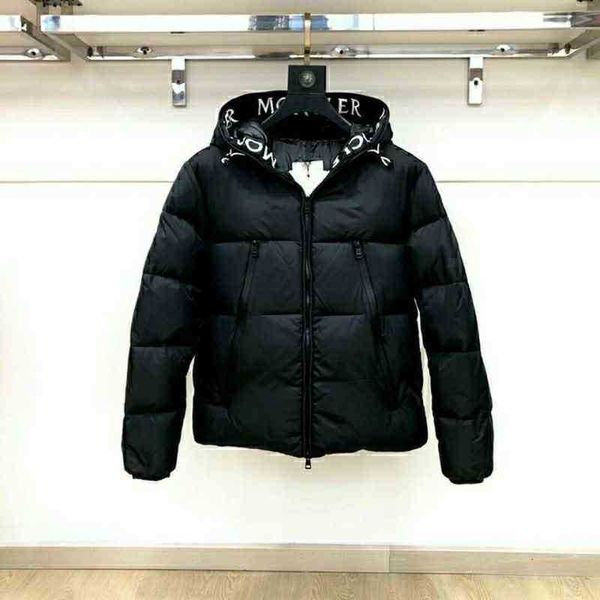 designer down coat jacket french mengkou 2021 autumn winter hooded letter embroidery ribbon down and goose down cold proof thickened, Black 
designer down coat jacket french mengkou 2021 autumn winter hooded letter embroidery ribbon down and goose down cold proof thickened, Black