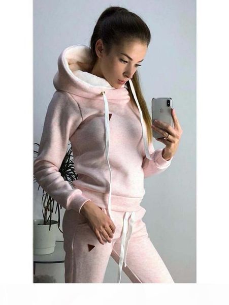women winter autumn sports suits fleece hoodies pants 2pcs clothing sets slim fit casual wear, Gray
women winter autumn sports suits fleece hoodies pants 2pcs clothing sets slim fit casual wear, Gray