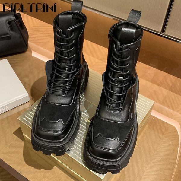 ribetrini ladies attractive luxury ankle shoes brand fashion platform women boots med chunky heels boots c1120, Black
ribetrini ladies attractive luxury ankle shoes brand fashion platform women boots med chunky heels boots c1120, Black