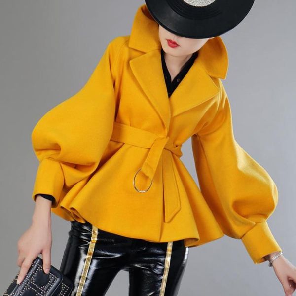 2021 women autumn winter fashion wool short outerwearwomen wool coat lantern sleeves short winter jacket, Black
2021 women autumn winter fashion wool short outerwearwomen wool coat lantern sleeves short winter jacket, Black