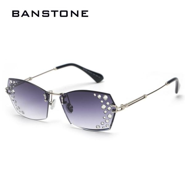 sunglasses banstone rimless square women diamonds gradient sun glasses female eyewear uv400, White;black
sunglasses banstone rimless square women diamonds gradient sun glasses female eyewear uv400, White;black