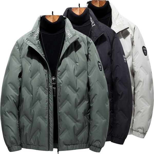 men's autumn winter fashion lapel thick zipper warm and cold ristant leisure white duck down et, Black
men's autumn winter fashion lapel thick zipper warm and cold ristant leisure white duck down et, Black