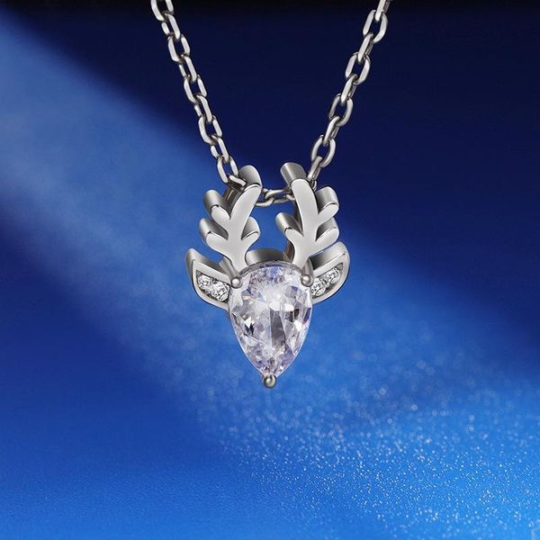 chains sweet girls elegant necklace fashion simple clavicle chain antler pendant party choker jewelry christmas gifts, Silver
chains sweet girls elegant necklace fashion simple clavicle chain antler pendant party choker jewelry christmas gifts, Silver