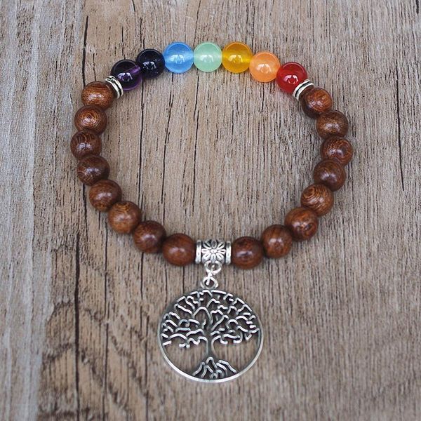 charm bracelets handmade buddhist tree of life wooden beads seven chakra bracelet yoga healing reiki pray mala, Golden;silver
charm bracelets handmade buddhist tree of life wooden beads seven chakra bracelet yoga healing reiki pray mala, Golden;silver