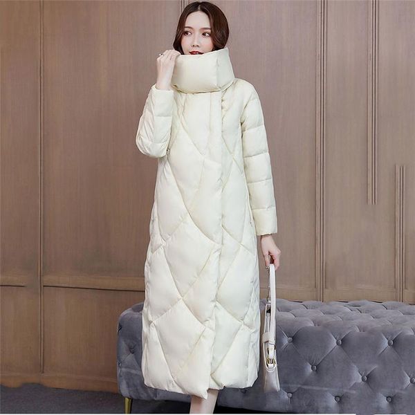 women's down & parkas grade thick warm elegant over-the-knee mid-length jacket 2021 winter slim fit slimming, Black
women's down & parkas grade thick warm elegant over-the-knee mid-length jacket 2021 winter slim fit slimming, Black