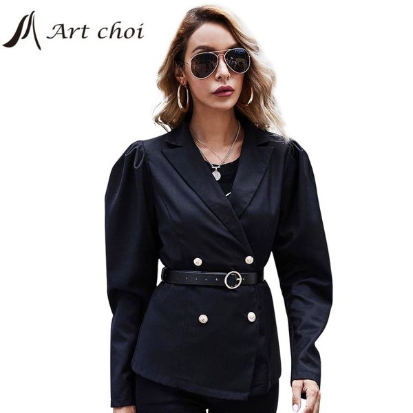 women solid blazers jackets fashion work office lady classic suit slim luxupious business vintage female coat talever puff belt, White;black
women solid blazers jackets fashion work office lady classic suit slim luxupious business vintage female coat talever puff belt, White;black