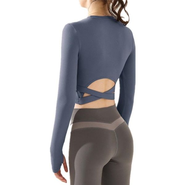 back cross hollow out long sleeve thumbholes yoga shirts removable pad female yoga t-shirts outdoor running quick dry t shirt, White;red
back cross hollow out long sleeve thumbholes yoga shirts removable pad female yoga t-shirts outdoor running quick dry t shirt, White;red