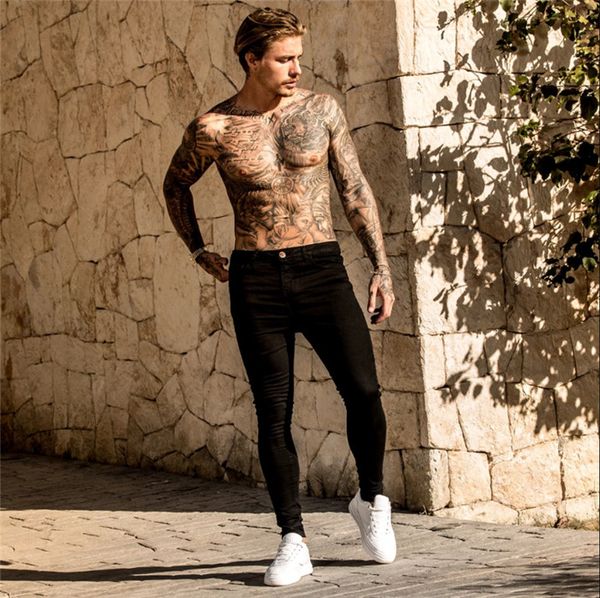 mens skinny zipper fly jeans new spring mid waist pencil pants homme runway straight denim pants, Blue
mens skinny zipper fly jeans new spring mid waist pencil pants homme runway straight denim pants, Blue