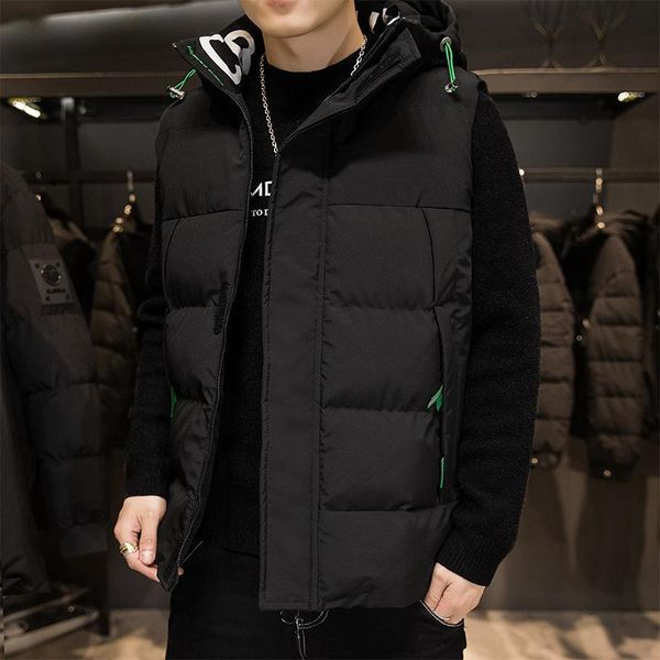 men's vests 2021 vest autumn and winter simple casual hooded fashion solid colour pockets waistcoat, Black;white
men's vests 2021 vest autumn and winter simple casual hooded fashion solid colour pockets waistcoat, Black;white