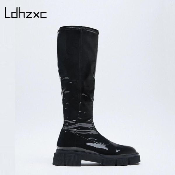 boots 2021 genuine leather high women winter warm back party basic shoes woman riding round toe knee, Black
boots 2021 genuine leather high women winter warm back party basic shoes woman riding round toe knee, Black