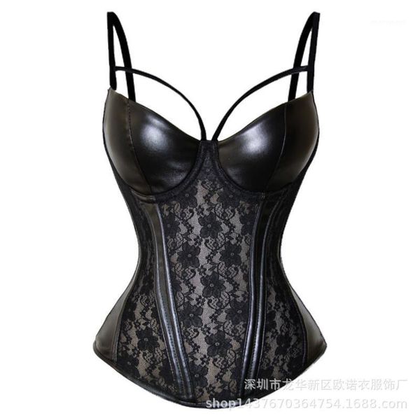 bustiers & corsets european and american temptation lace steel ribs waist gathered garter belt pu leather stitching corset1, Black;white
bustiers & corsets european and american temptation lace steel ribs waist gathered garter belt pu leather stitching corset1, Black;white