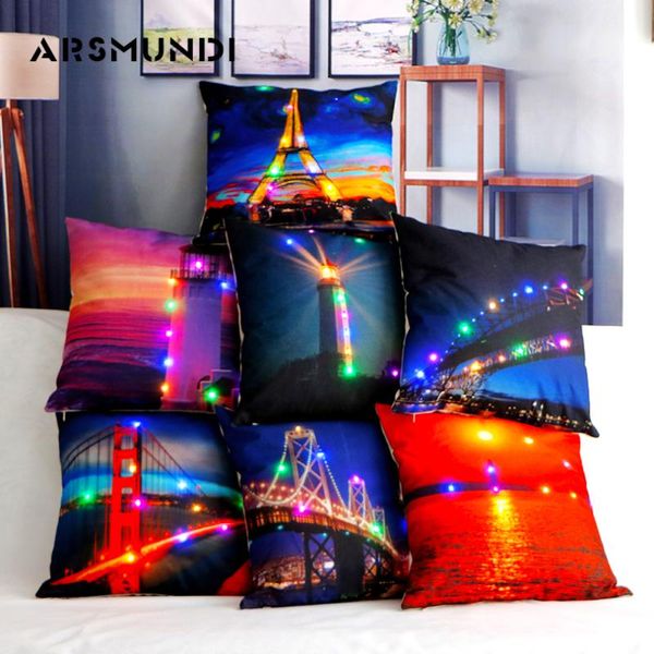 cushion/decorative pillow led fashion cushion cover use sights simple decorative printed scenic case flax covers home 45cm*45cm
cushion/decorative pillow led fashion cushion cover use sights simple decorative printed scenic case flax covers home 45cm*45cm