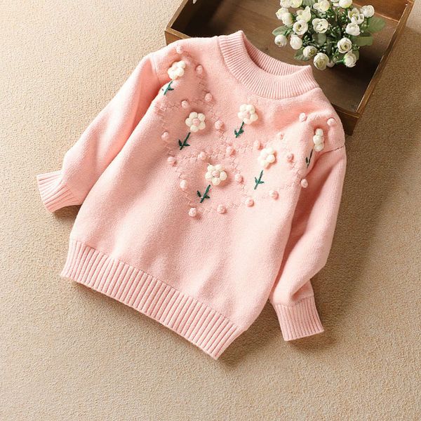 wtern 2020 winter boutique sle wear girl's plush handmade flower children's thickened round neck sweater vhhw, Blue
wtern 2020 winter boutique sle wear girl's plush handmade flower children's thickened round neck sweater vhhw, Blue