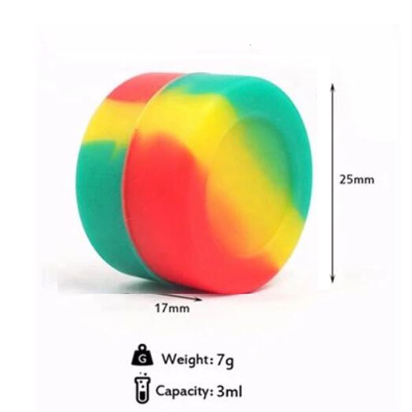 new 3 ml silicone jar dab wax round mini fda approved concentrate container moq 20 pieces
new 3 ml silicone jar dab wax round mini fda approved concentrate container moq 20 pieces