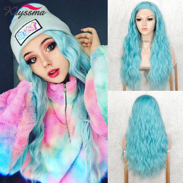 lx brand blue synthetic lace front wig long wavy synthetic hair glueless lace wigs with natural hairline high temperaturefactory direct, Black
lx brand blue synthetic lace front wig long wavy synthetic hair glueless lace wigs with natural hairline high temperaturefactory direct, Black