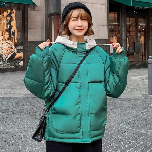 women's down & parkas wonder store 2021 winter jacket mujer loose long sleeve hooded warm padded parka female cotton coat 5 colors1, Black
women's down & parkas wonder store 2021 winter jacket mujer loose long sleeve hooded warm padded parka female cotton coat 5 colors1, Black