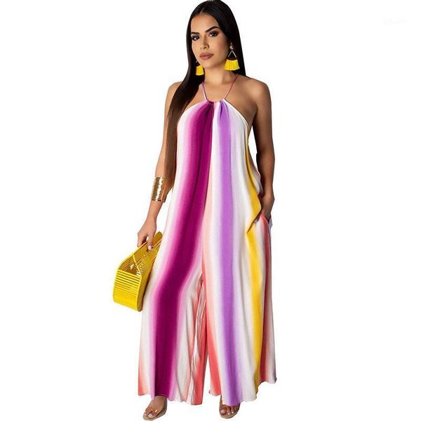 rainbow striped culotte jumpsuit summer romper women halter sleeveless off shoulder boho elegant loose overalls palazzo pants1, Black;white
rainbow striped culotte jumpsuit summer romper women halter sleeveless off shoulder boho elegant loose overalls palazzo pants1, Black;white