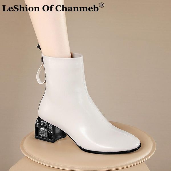 boots sheep leather shoes women ankle autumn thick crystal high heel female zip winter handmade skin shoe boot white, Black
boots sheep leather shoes women ankle autumn thick crystal high heel female zip winter handmade skin shoe boot white, Black