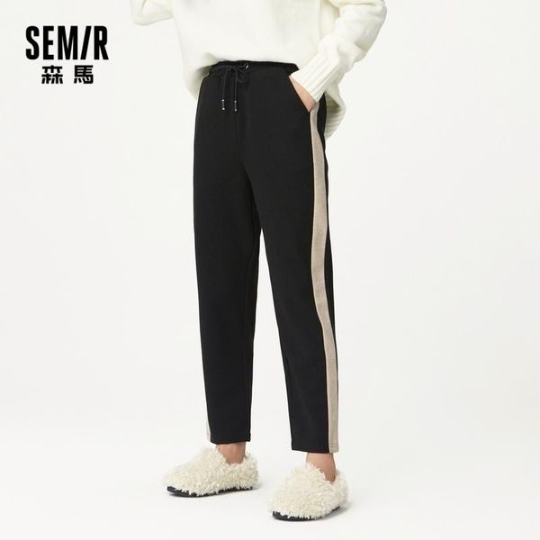 semir sports pants women autumn 2020 new ins trend jogging ninth point pants imitation wool warm casual contrast color, Black;white
semir sports pants women autumn 2020 new ins trend jogging ninth point pants imitation wool warm casual contrast color, Black;white