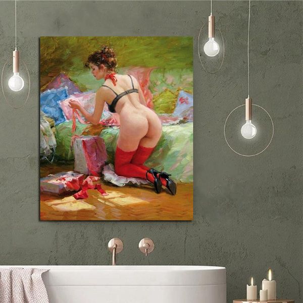 nude woman wallpaper frameless oil painting posters modern wall art canvas painting unique gift for art wall home decor
nude woman wallpaper frameless oil painting posters modern wall art canvas painting unique gift for art wall home decor