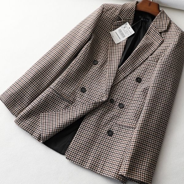 obrix office lady style female jacket v-neck full sleeve hidden breasted straight formal plaid pattern jacket for women q1215 q1217, White;black
obrix office lady style female jacket v-neck full sleeve hidden breasted straight formal plaid pattern jacket for women q1215 q1217, White;black