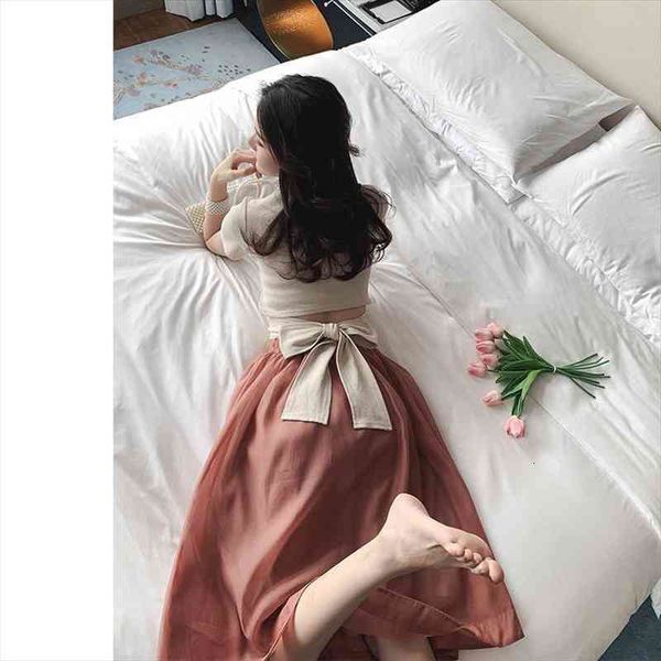 fashion women elegant 2 piece set short sleeve solid t-shirt chiffon high elastic waist midi skirts sweet suit h80, Gray
fashion women elegant 2 piece set short sleeve solid t-shirt chiffon high elastic waist midi skirts sweet suit h80, Gray