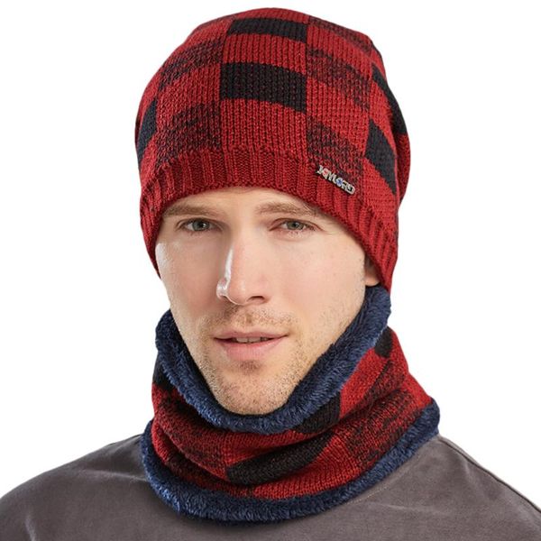 hats, scarves & gloves sets winter men's hat and scarf fashion plaid beanies warm knitted outdoor men sportswear, Blue;gray
hats, scarves & gloves sets winter men's hat and scarf fashion plaid beanies warm knitted outdoor men sportswear, Blue;gray