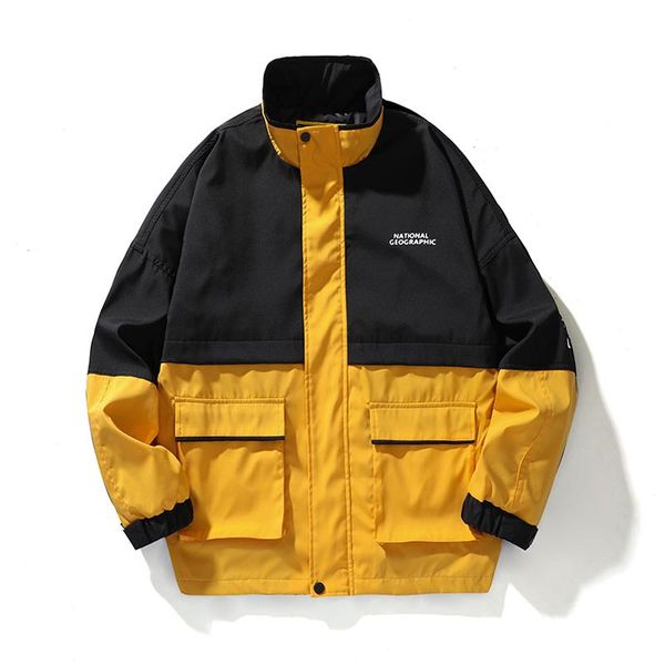 chic korean style men cool cargo jacket patchwork stand collar men baseball jacket loose ins new male sports spring autumn coat, Black;brown
chic korean style men cool cargo jacket patchwork stand collar men baseball jacket loose ins new male sports spring autumn coat, Black;brown