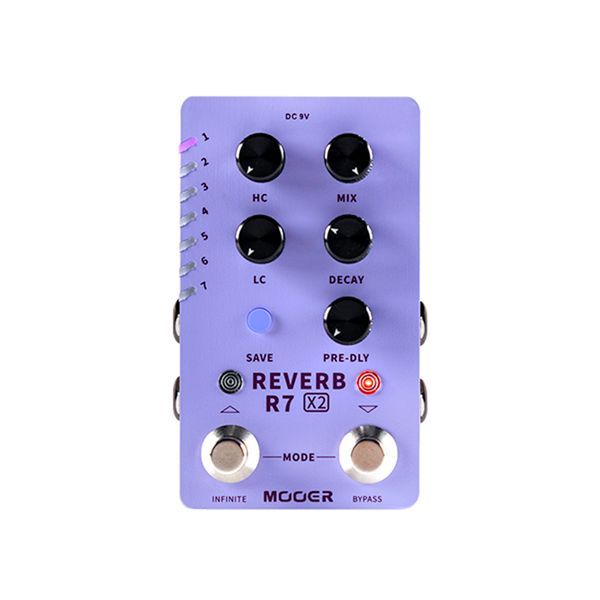 mooer guitar bass effect pedal r7 x2 reverb effect processor contains 14 reverb sounds to support preset switching
mooer guitar bass effect pedal r7 x2 reverb effect processor contains 14 reverb sounds to support preset switching