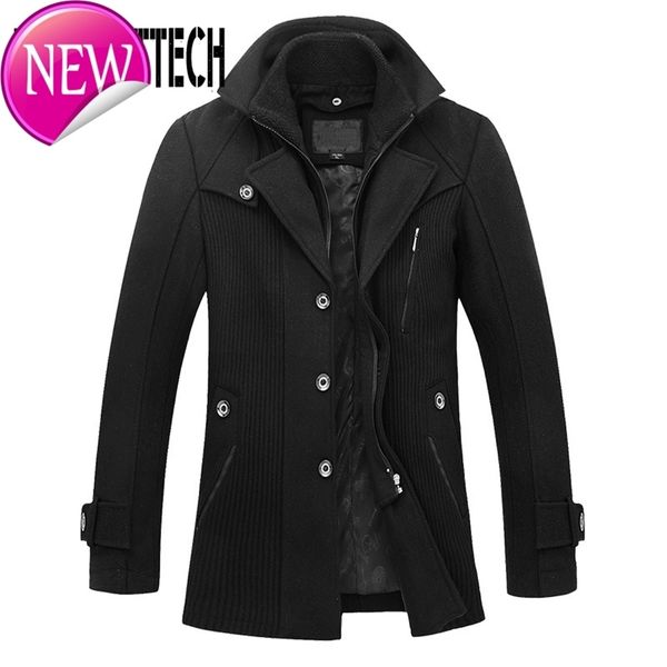 autumn winter wool coat men leisure long woolen coats men's pure color casual fashion zipper jackets men wool overcoat outwear, Black
autumn winter wool coat men leisure long woolen coats men's pure color casual fashion zipper jackets men wool overcoat outwear, Black