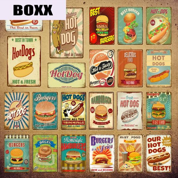 american dogs hamburger metal signs vintage bagel burger poster kitchen cafe bar home wall decor yi-118
american dogs hamburger metal signs vintage bagel burger poster kitchen cafe bar home wall decor yi-118