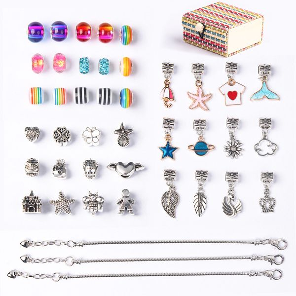 european and american cartoon children 39pcs beads+3pcs chain bracelet alloy crystal accessoreis boys&girls gift diy bracelets sets, Golden;silver
european and american cartoon children 39pcs beads+3pcs chain bracelet alloy crystal accessoreis boys&girls gift diy bracelets sets, Golden;silver