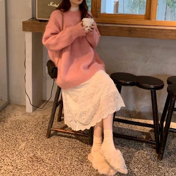 autumn and winter 2021 new temperament lace dress loose fashion sweater casual thin two age suit women, Gray
autumn and winter 2021 new temperament lace dress loose fashion sweater casual thin two age suit women, Gray