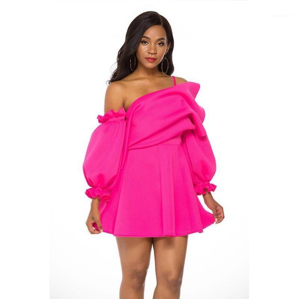 2019 single shoulder sleeve suit-dress short dress1, Black;gray 
2019 single shoulder sleeve suit-dress short dress1, Black;gray