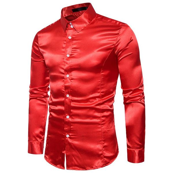 men's dress shirts s-xxl big and tall size mens long sleeve streetwear plain color fake silk shirt single breasted men plus, White;black
men's dress shirts s-xxl big and tall size mens long sleeve streetwear plain color fake silk shirt single breasted men plus, White;black
