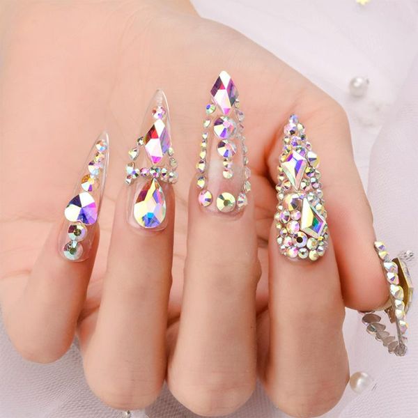 nail art decorations 1 box crystal rhinestones women's fashion 3d flat bottom diamond decoration diy beauty tools, Silver;gold
nail art decorations 1 box crystal rhinestones women's fashion 3d flat bottom diamond decoration diy beauty tools, Silver;gold