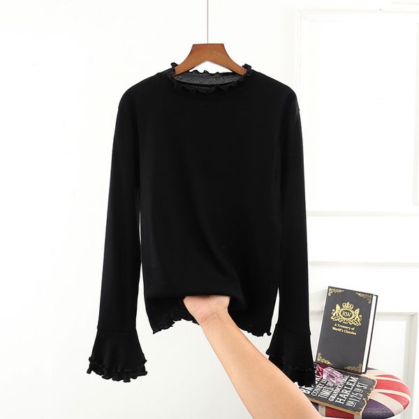 2021 new lotus leaf women's high collar polyester casual sleeve cotton base korean lace shirt autumn 6ofc, White
2021 new lotus leaf women's high collar polyester casual sleeve cotton base korean lace shirt autumn 6ofc, White