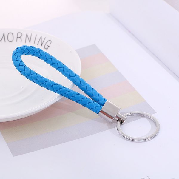 car creative new hand woven rope chain leather pendant key ring gift, Silver
car creative new hand woven rope chain leather pendant key ring gift, Silver