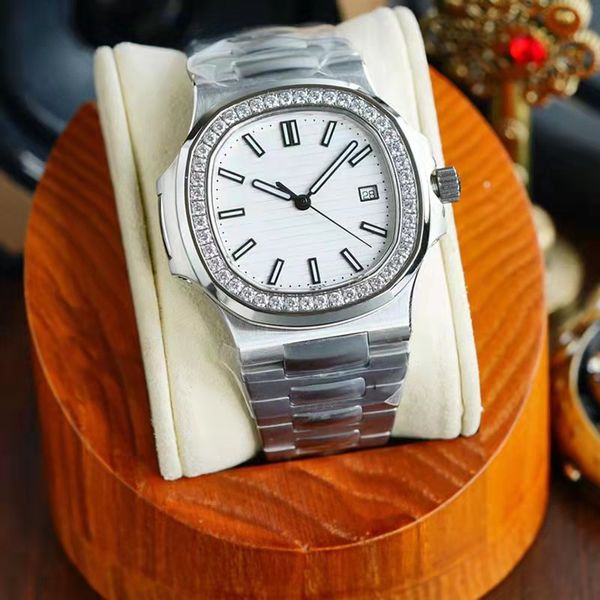 business mens diamond watch fully automatic mechanical watches 40mm stainless steel strap butterfly buckle sapphire mirror wristwatch for me, Slivery;brown
business mens diamond watch fully automatic mechanical watches 40mm stainless steel strap butterfly buckle sapphire mirror wristwatch for me, Slivery;brown