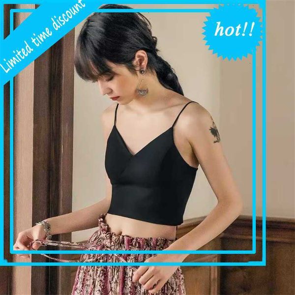 women ice side back thin shoulder belt v-neck triangle cup tanks outside and inside with beha wrap vest, White 
women ice side back thin shoulder belt v-neck triangle cup tanks outside and inside with beha wrap vest, White