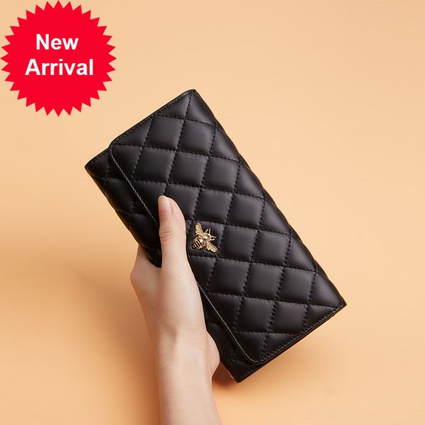 2020 long wallte female high-capacity multi-card leather phone currency pocket lady cardholder, Red;black
2020 long wallte female high-capacity multi-card leather phone currency pocket lady cardholder, Red;black