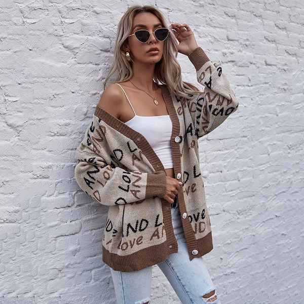 women's knits & tees loose cardigans for women 2021 autumn clothes female fashion knitted sweater spring long sleeve v neck jersey outw, White
women's knits & tees loose cardigans for women 2021 autumn clothes female fashion knitted sweater spring long sleeve v neck jersey outw, White