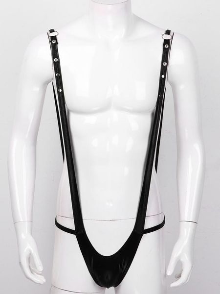 men's g-strings mens exotic lingerie panties briefs bodysuit patent leather jockstraps pouch sissy gay male thong underwear underpants, Black;brown
men's g-strings mens exotic lingerie panties briefs bodysuit patent leather jockstraps pouch sissy gay male thong underwear underpants, Black;brown