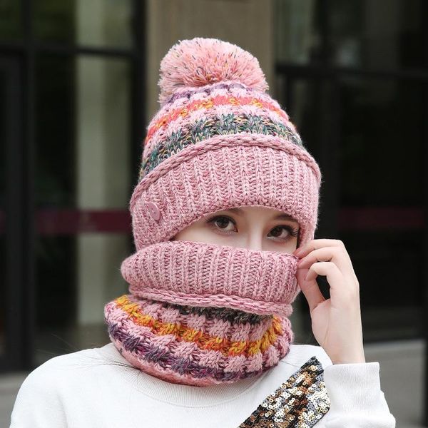 sets 3 variety wearing velvet hats women warm winter thick wool beanies hat bib mask female knit skullies ear protector caps, Blue;gray
sets 3 variety wearing velvet hats women warm winter thick wool beanies hat bib mask female knit skullies ear protector caps, Blue;gray