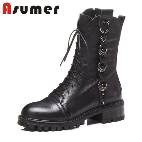 asumer new 2020 fashion metal decoration ankle boots for women comfortable winter boots round toe zip genuine leather1, Black
asumer new 2020 fashion metal decoration ankle boots for women comfortable winter boots round toe zip genuine leather1, Black