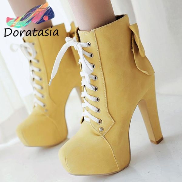 boots doratasia big size 31-43 women fashion bowtie platform ankle shoes 2021 party lcae up high heels, Black
boots doratasia big size 31-43 women fashion bowtie platform ankle shoes 2021 party lcae up high heels, Black