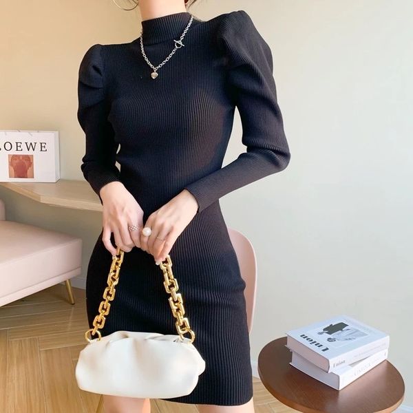female 2021 vintage autumn puff dresses new woman winter knitted bottom dressed skinny dres 1 xn0y, Black;gray
female 2021 vintage autumn puff dresses new woman winter knitted bottom dressed skinny dres 1 xn0y, Black;gray