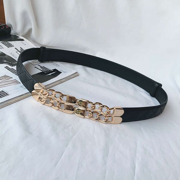 punk fashion autumn and winter double chain hook women's decorative down jacket dress casual pull belt, Black;brown
punk fashion autumn and winter double chain hook women's decorative down jacket dress casual pull belt, Black;brown