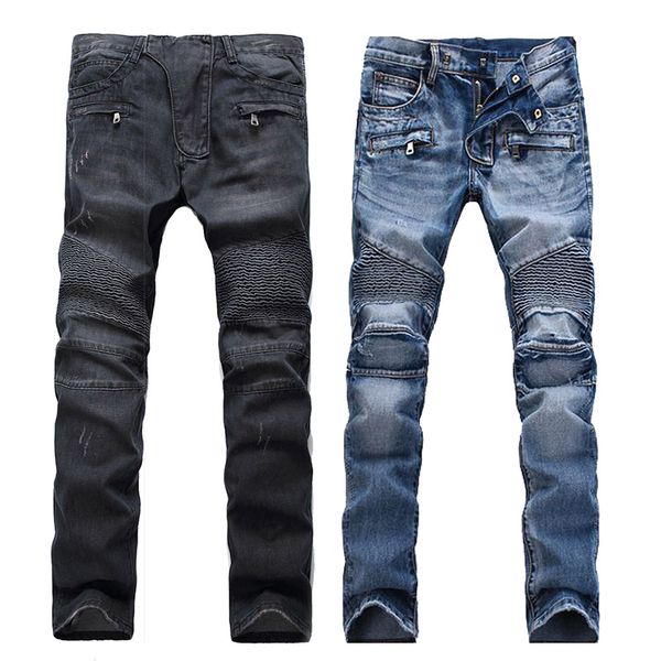 jeans for men plus size jeans design jeans moto biker zipper fly hole biker rock revival patchwork sweatpants cargo pants, Blue
jeans for men plus size jeans design jeans moto biker zipper fly hole biker rock revival patchwork sweatpants cargo pants, Blue