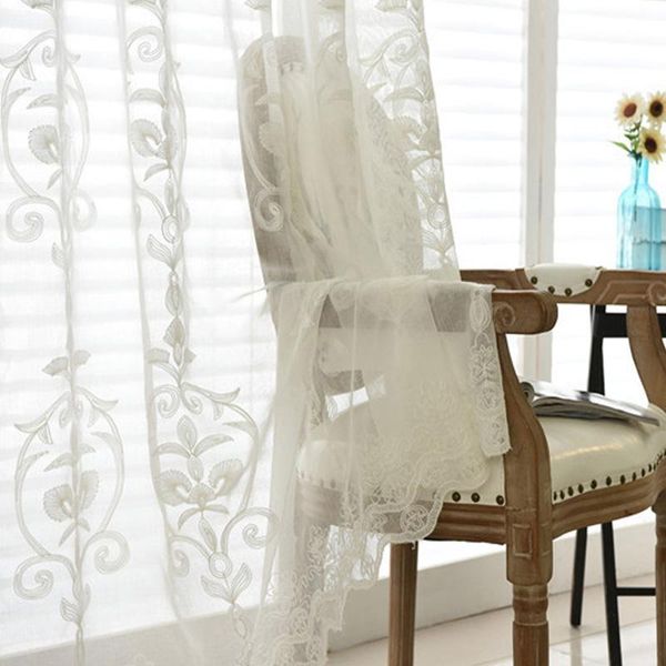 european embroidery lace voile tulle bedroom living room curtain fashion window screen finished fabric tulle curtain m212#40
european embroidery lace voile tulle bedroom living room curtain fashion window screen finished fabric tulle curtain m212#40